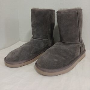 Koolaburra By Ugg Short Boots Ligth Purple Suede Leather Size 8